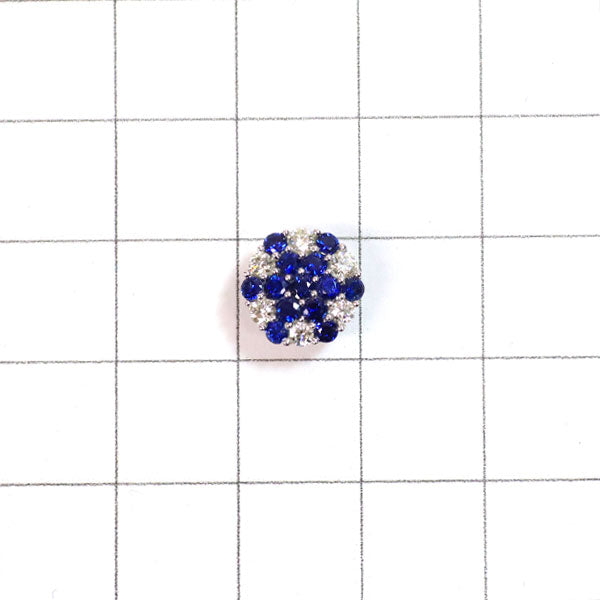 K18WG サファイア ダイヤモンド ペンダントトップ