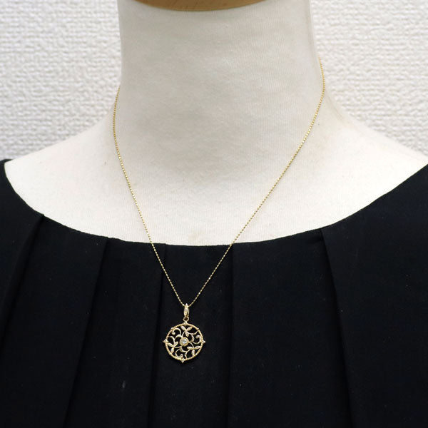 K18YG ダイヤモンド ペンダントネックレス 0.15ct