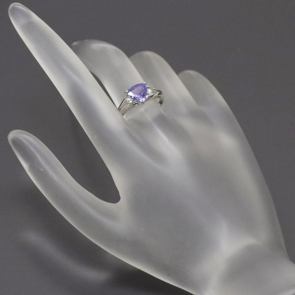 Pt900 タンザナイト ダイヤモンド リング 1.00ct D0.05ct