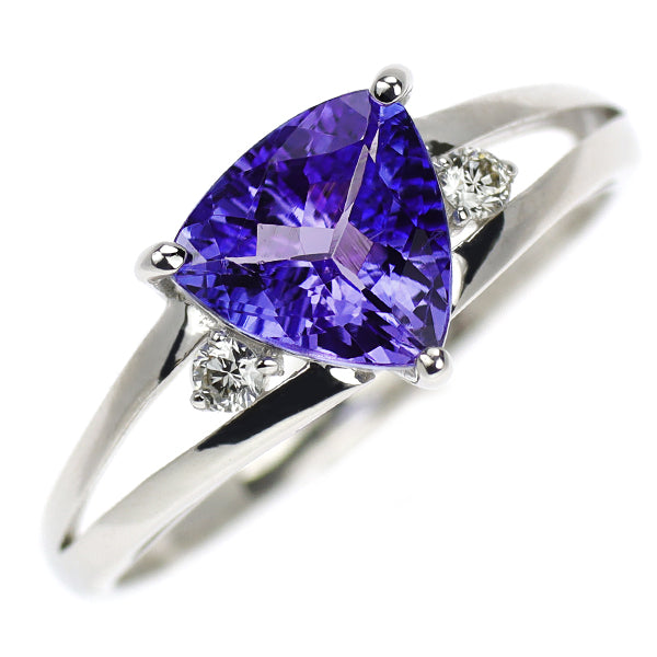 Pt900 タンザナイト ダイヤモンド リング 1.00ct D0.05ct