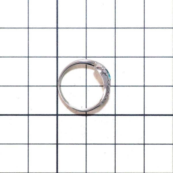 Pt900 パライバトルマリン ダイヤモンド リング 0.117ct D0.16ct