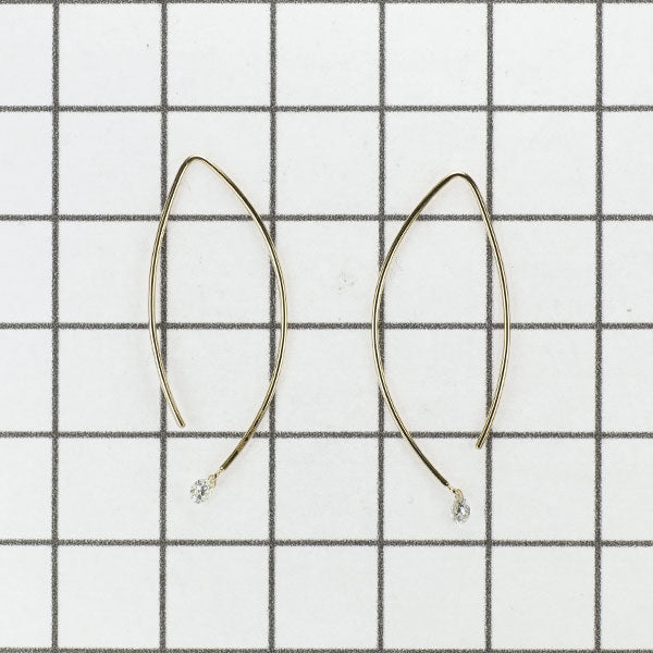 アーカー K18YG ダイヤモンド ピアス 0.12ct