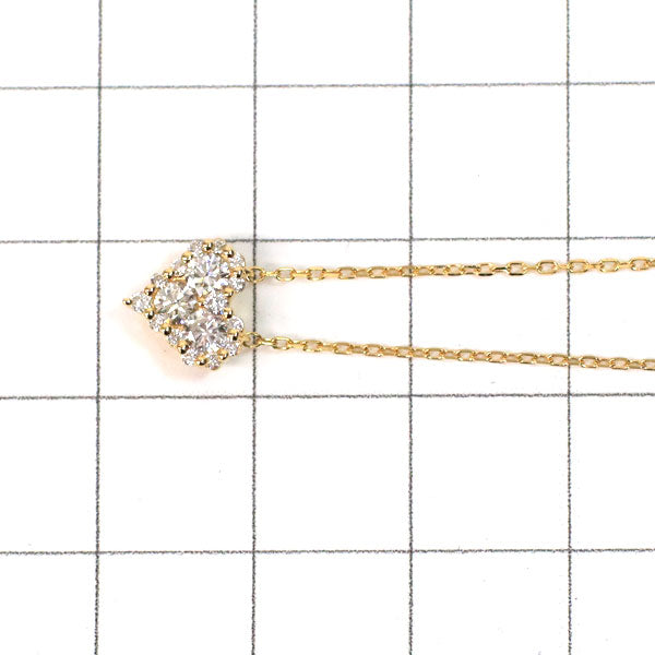 ヴァンドーム青山 K18YG ダイヤモンド ペンダントネックレス 0.30ct ハート