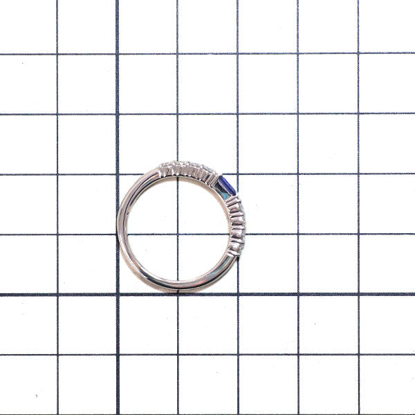 SUWA Pt950 サファイア ダイヤモンド リング