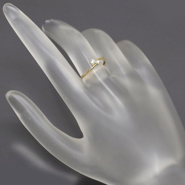 スタージュエリー K18YG ダイヤモンド リング 0.10ct