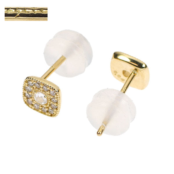 アガット/agete K18YG  ダイヤモンド ピアス 0.08ct