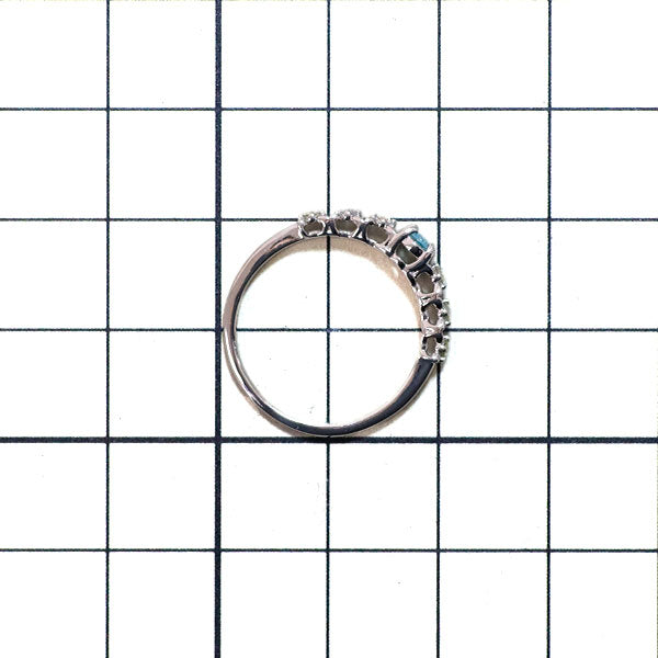 Pt999 パライバトルマリン ダイヤモンド リング 0.10ct D0.05ct