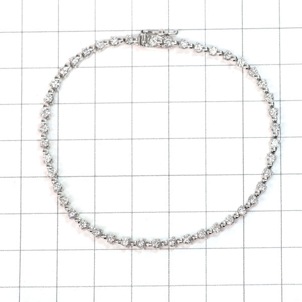 Pt850 ダイヤモンド ブレスレット 2.00ct テニス
