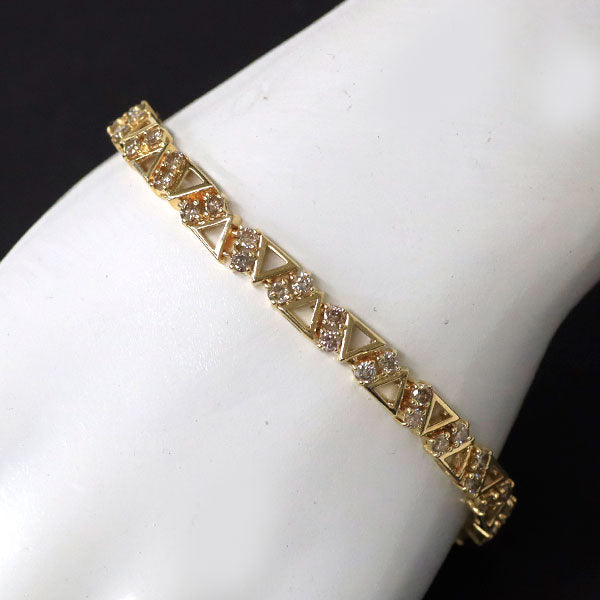K18YG ダイヤモンド ブレスレット 5.00ct