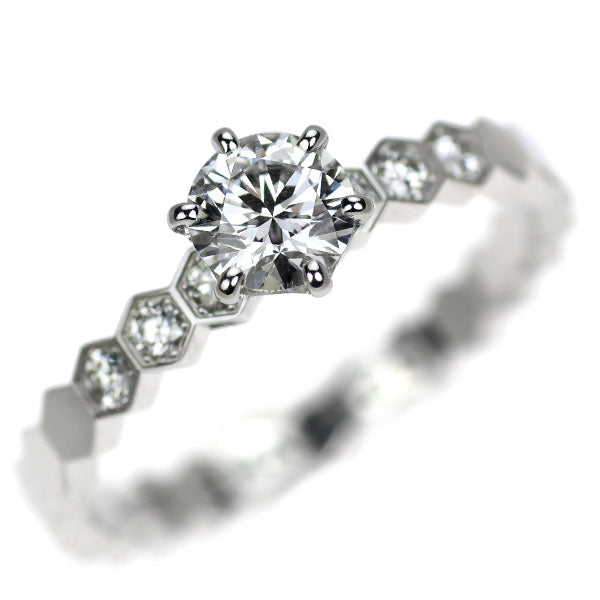 ショーメ K18WG ダイヤモンド リング 0.33ct D VVS1 3EX ビーマイラブハニカム 《セルビー銀座店》【中古】