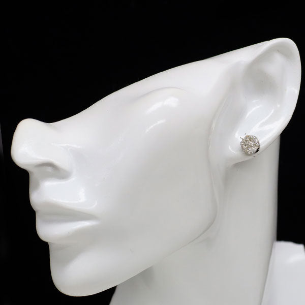 K18WG/Pt900 ダイヤモンド ピアス 1.00ct