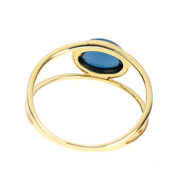 K18YG ロンドンブルートパーズ リング 1.50ct