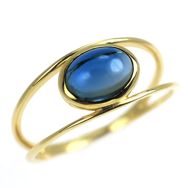 K18YG ロンドンブルートパーズ リング 1.50ct