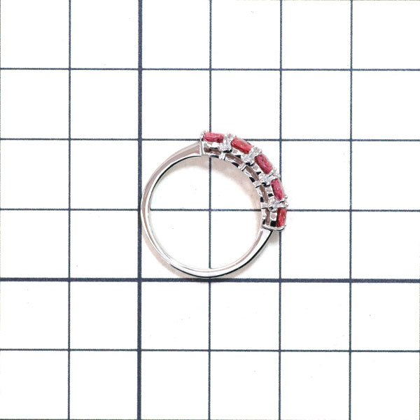 GSTV Pt950 ピンクスピネル ダイヤモンド リング 1.50ct D0.04ct