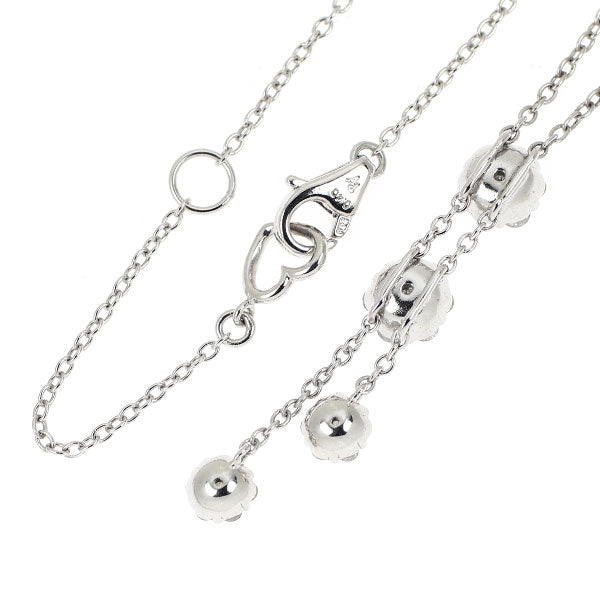 ポンテヴェキオ K18WG ダイヤモンド Yネックレス 0.40ct フラワー