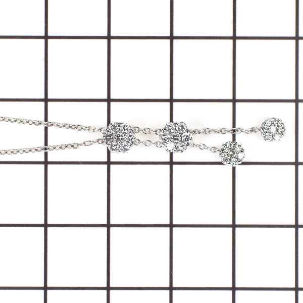 ポンテヴェキオ K18WG ダイヤモンド Yネックレス 0.40ct フラワー