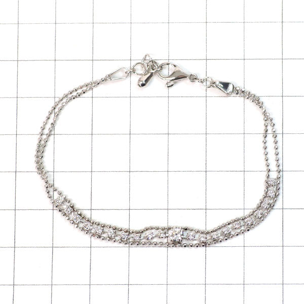 K18WG ダイヤモンド ブレスレット 0.63ct