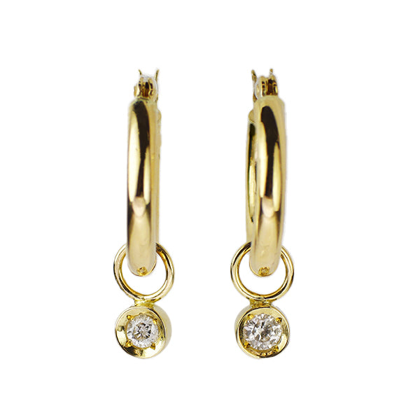 K18YG ダイヤモンド ピアス 0.10ct