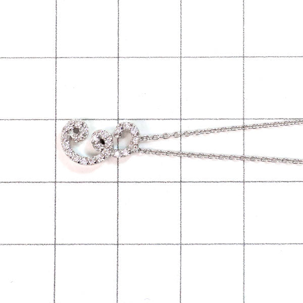 ポンテヴェキオ K18WG ダイヤモンド ペンダントネックレス 0.12ct ナンバー３