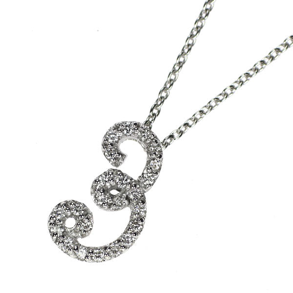 ポンテヴェキオ K18WG ダイヤモンド ペンダントネックレス 0.12ct ナンバー３