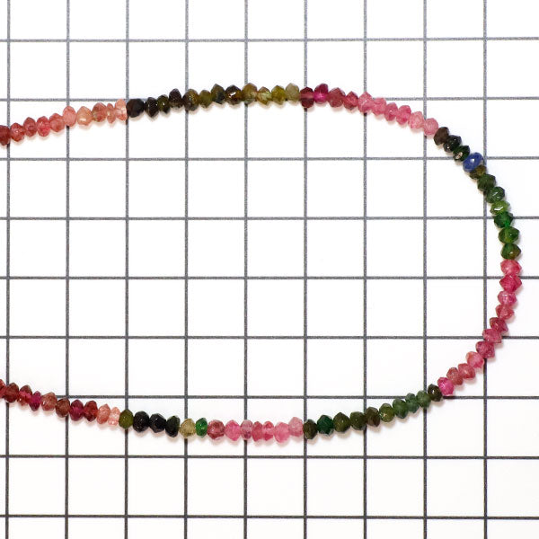 K18YG マルチカラートルマリン ネックレス 35.00ct