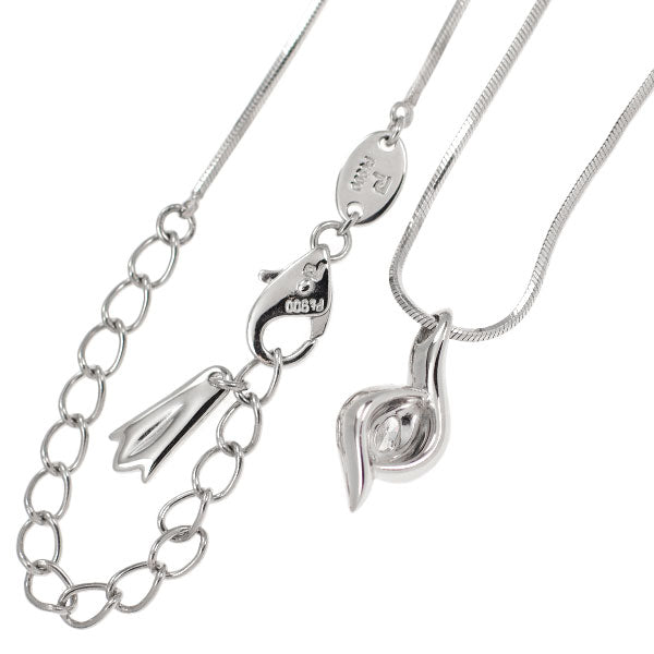 ポーラ Pt900/ Pt850 マーキスカット ダイヤモンド ペンダントネックレス 0.25ct
