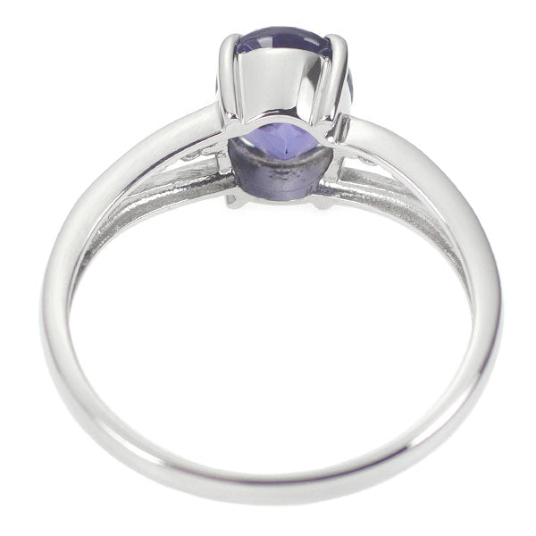 Pt900 アイオライト ダイヤモンド リング 1.07ct D0.07ct