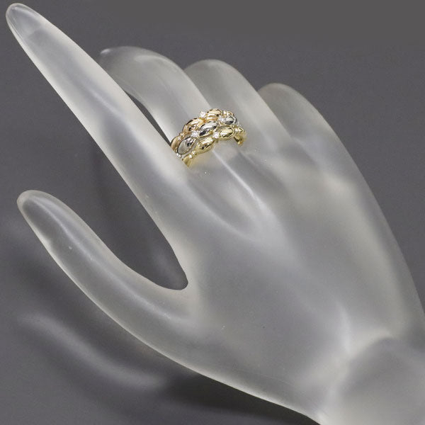ポーラ Pt900/ K18YG/PG ダイヤモンド リング 0.05ct