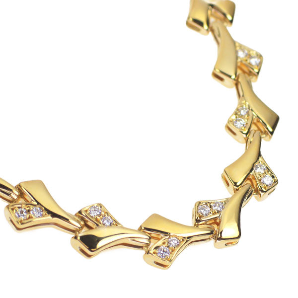 ポーラ K18YG ダイヤモンド ネックレス 0.36ct