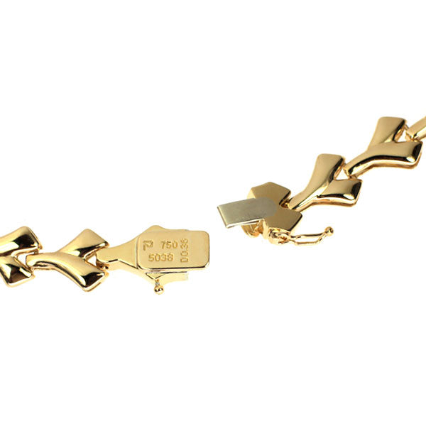 ポーラ K18YG ダイヤモンド ネックレス 0.36ct