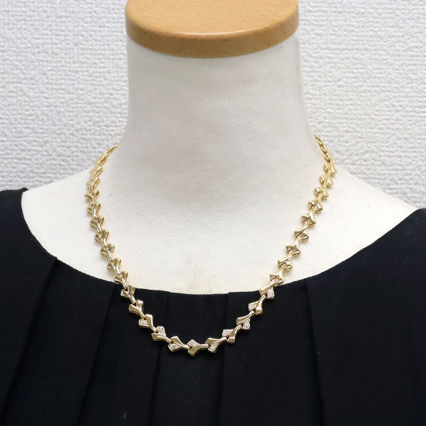 ポーラ K18YG ダイヤモンド ネックレス 0.36ct