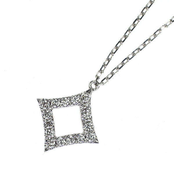 ヴィヴィアンクチュール/アーカー K18WG ダイヤモンド ペンダントネックレス 0.08ct