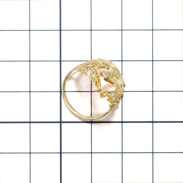 K18YG ダイヤモンド リング 0.06ct 白鳥
