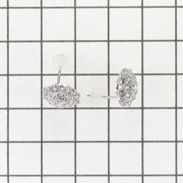 Pt950/ Pt900 ダイヤモンド ピアス 0.41ct D0.82ct フラワー