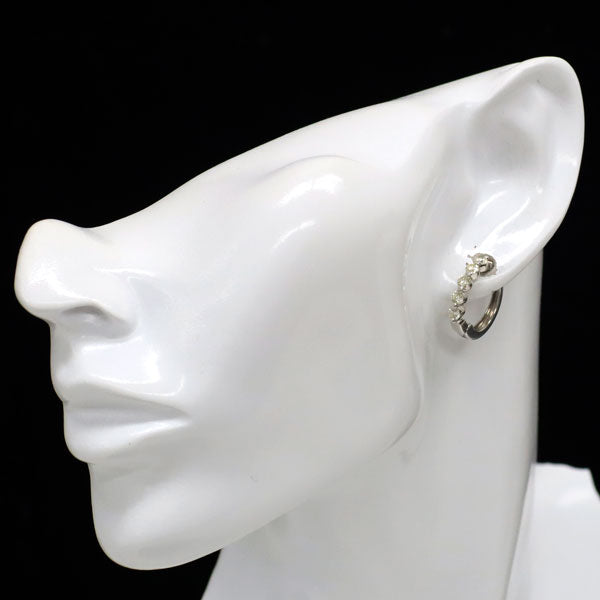 Pt900 ダイヤモンド イヤリング 1.00ct フープ