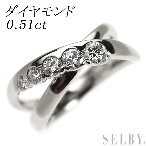 Pt900 ダイヤモンド リング 0.51ct