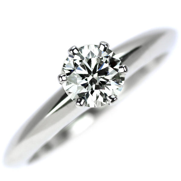 ティファニー Pt950 ダイヤモンド リング 0.54ct D VVS1 EX ソリティア