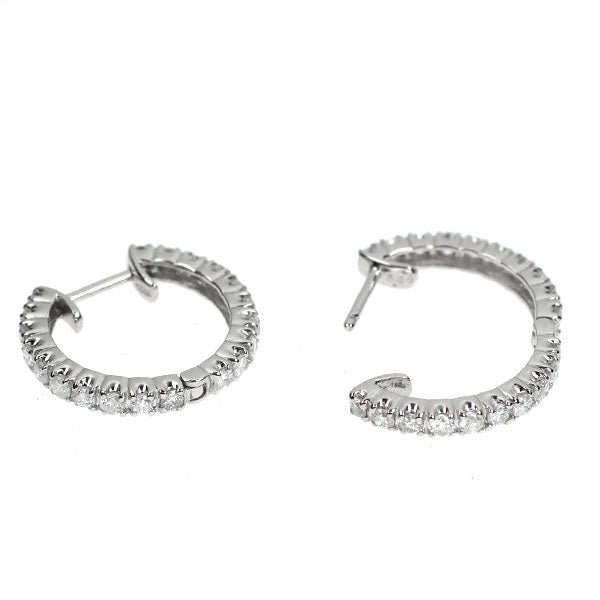 Pt900 ダイヤモンド ピアス 1.00ct フープ