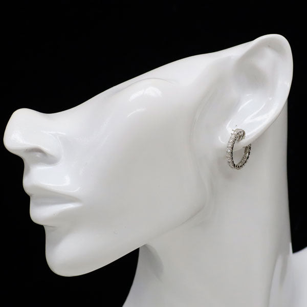 Pt900 ダイヤモンド ピアス 1.00ct フープ