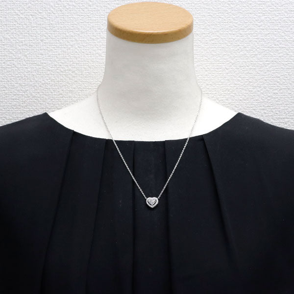 グラフ K18WG ハートシェイプ ダイヤモンド ペンダントネックレス 1.20ct E VS1 EX/VG 《セルビー銀座店》【中古】