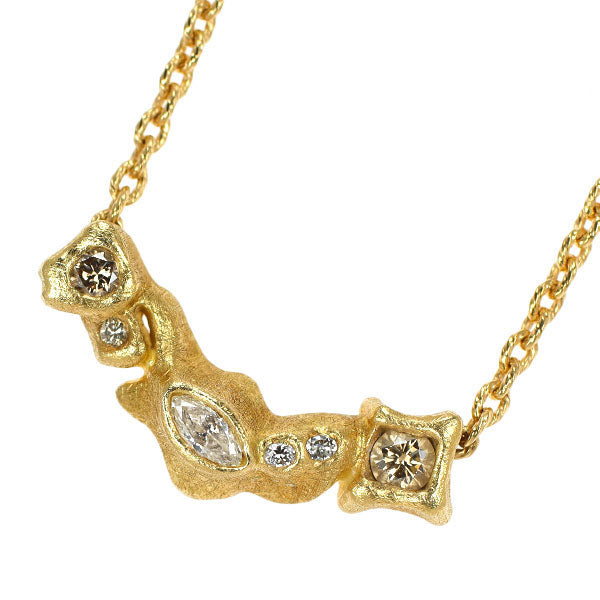 カシケイ K18YG  ダイヤモンド ペンダントネックレス 0.20ct
