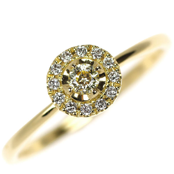 wish upon a star K18YG ダイヤモンド  リング 0.090ct D0.05ct