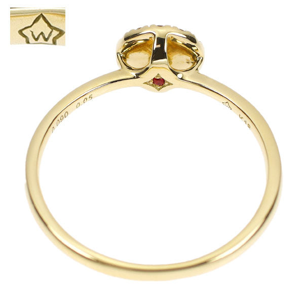 wish upon a star K18YG ダイヤモンド  リング 0.090ct D0.05ct