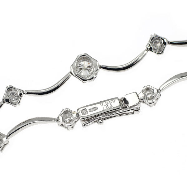 ブルーリバー Pt900 ダイヤモンド ネックレス 0.359ct D1.58ct ステーション