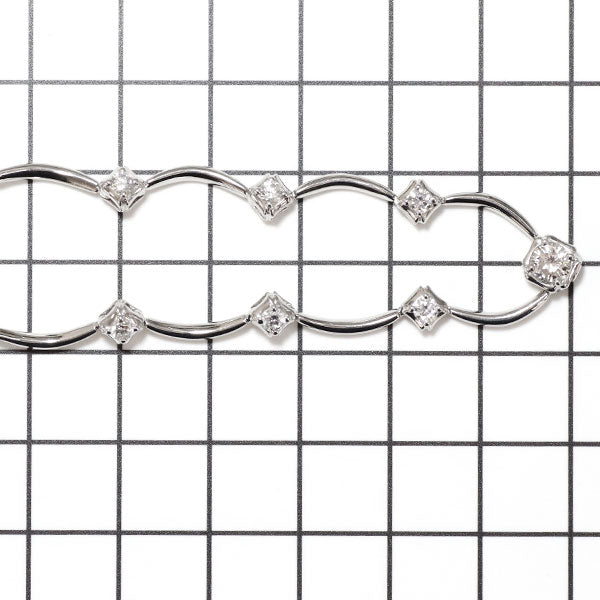 ブルーリバー Pt900 ダイヤモンド ネックレス 0.359ct D1.58ct ステーション