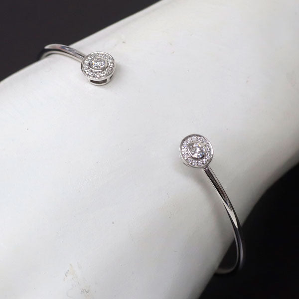 フォーエバーマーク K18WG ダイヤモンド ブレスレット 0.183ct D0.08ct Two D
