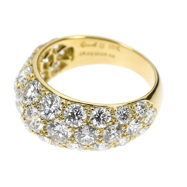 ギメル K18YG ダイヤモンド リング 3.012ct ハニカムセッティング パヴェ 《セルビー銀座店》【中古】