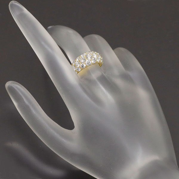 ギメル K18YG ダイヤモンド リング 3.012ct ハニカムセッティング パヴェ 《セルビー銀座店》【中古】