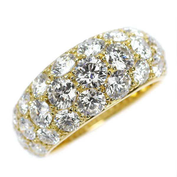 ギメル K18YG ダイヤモンド リング 3.012ct ハニカムセッティング パヴェ 《セルビー銀座店》【中古】