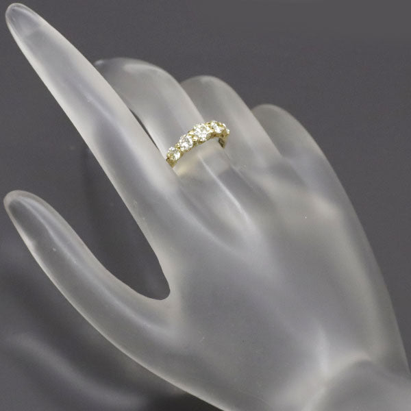 クイーン/平和堂貿易 K18YG ダイヤモンド リング 1.04ct 一文字